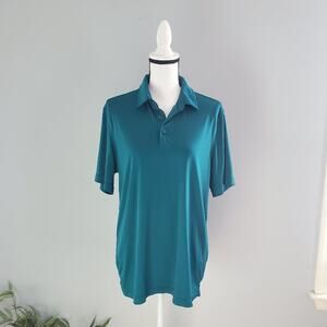 George Women's Short Sleeve Pullover Green Polo M